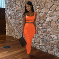 conjunto,cropped mais saia longa cintura alta