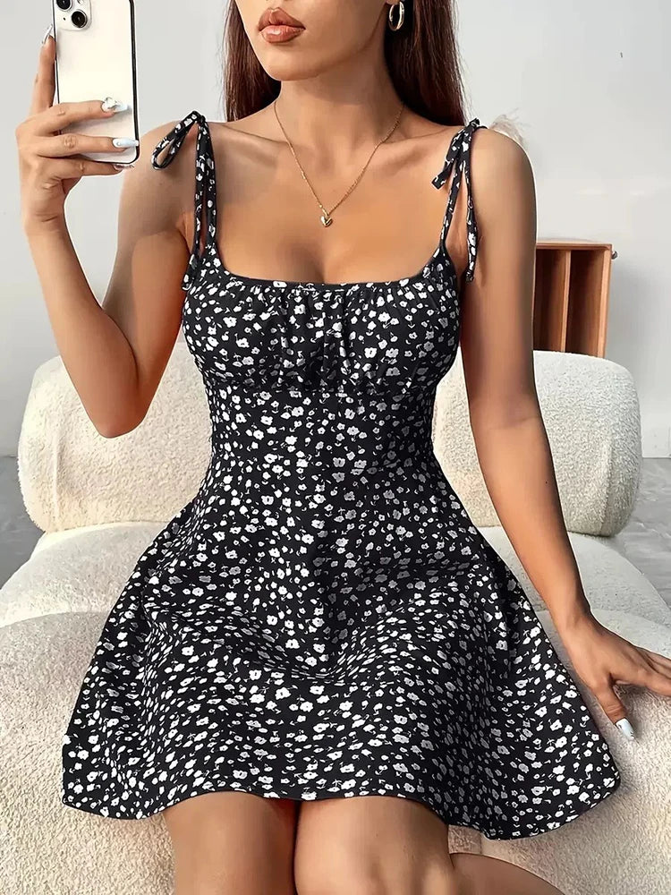 vestido com estampa floral