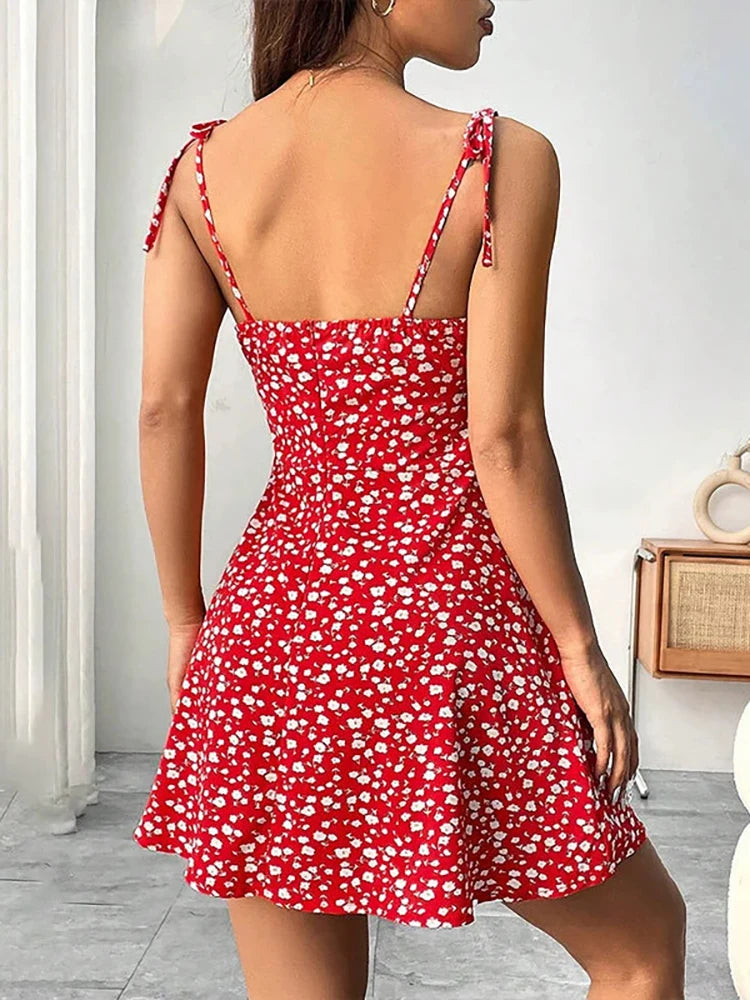 vestido com estampa floral