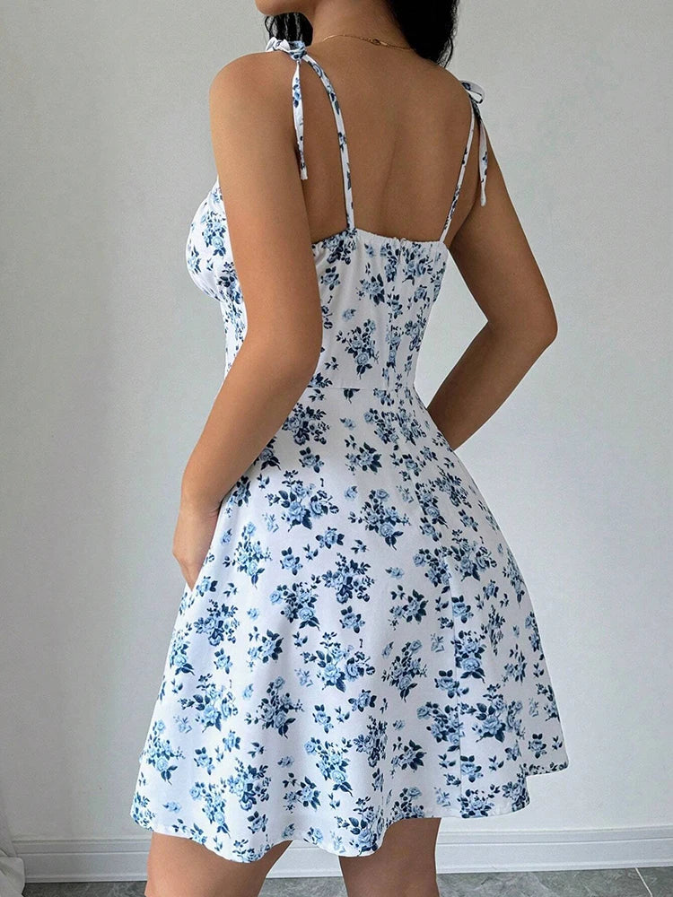 vestido com estampa floral