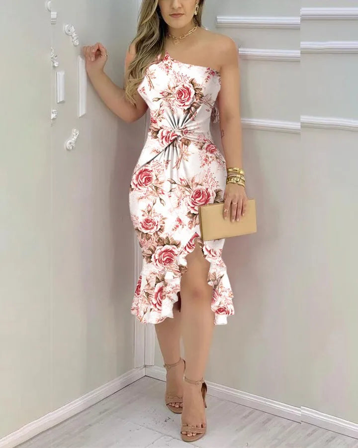 vestido tubinho com babados